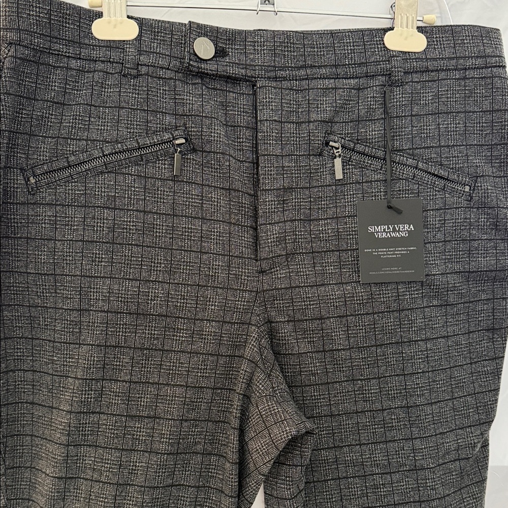 Classic Charcoal Checkered Dress Pants